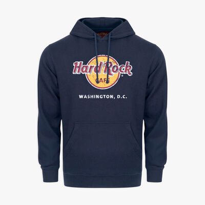 Adult Fit Classic Logo Hoodie in Navy Blue